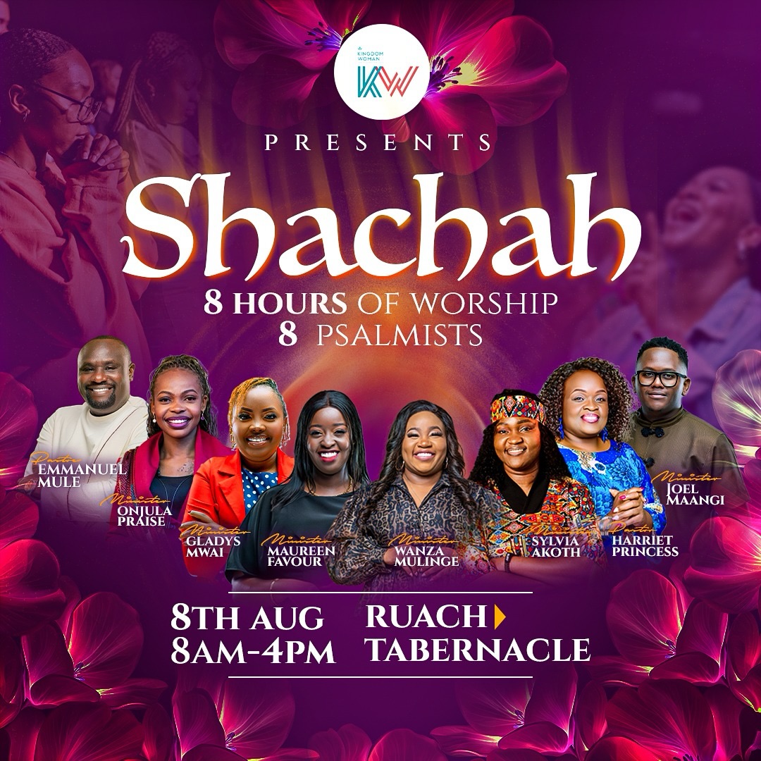 Shachah event poster — Ruach Tabernacle, Nairobi, 8–9 Aug 2026